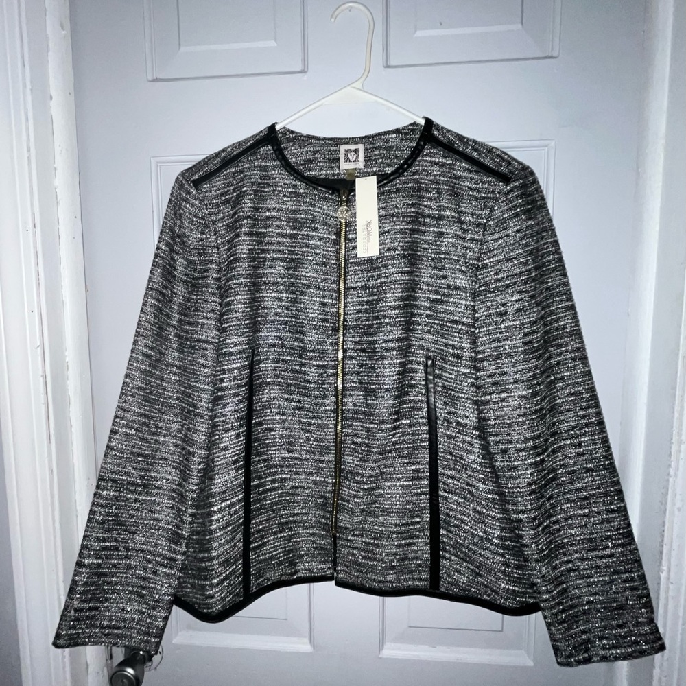 Anne Klein Blazer. Black and White.